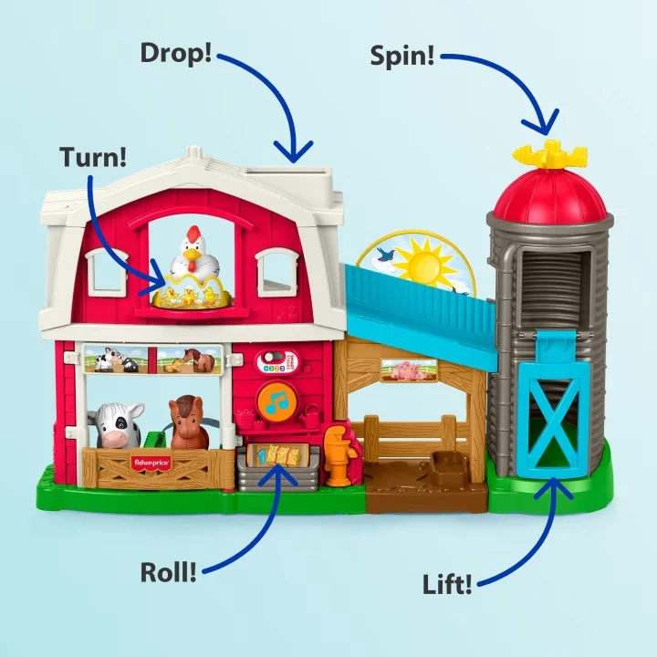 Little People Caring Fun Animal Farm Playset JCW65 - Image 5
