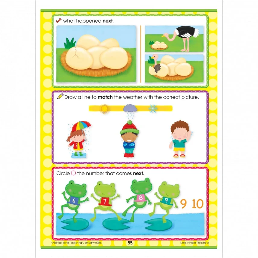Little Thinkers Preschool Workbook 02354 - Image 2