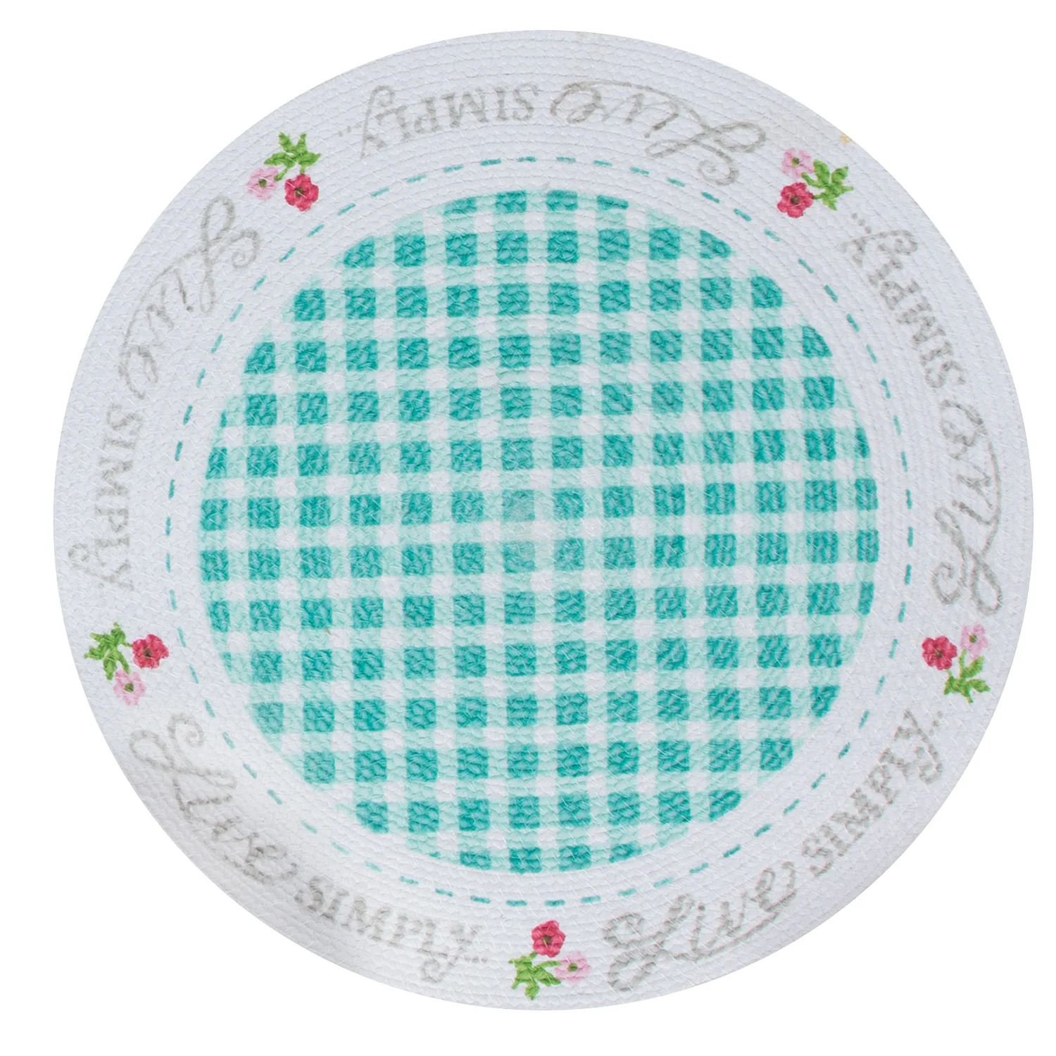 Live Simply Braided Round Placemat R4854