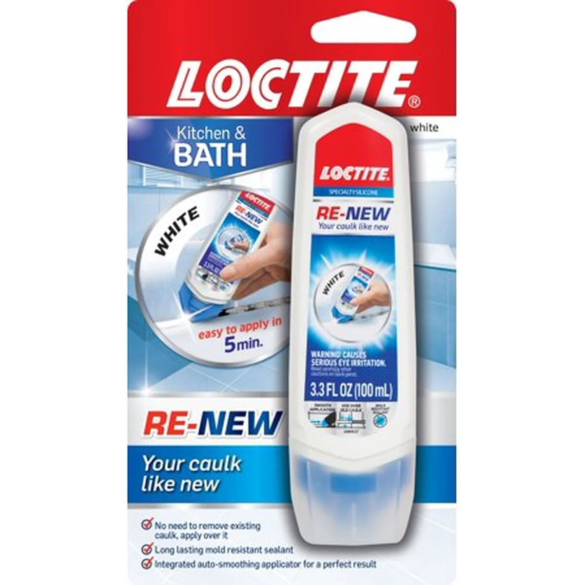 Re-New White Kitchen & Bath Silicone Sealant