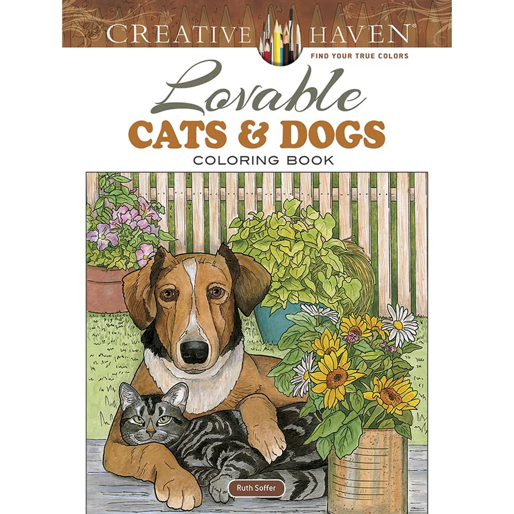 Lovable Cats & Dogs Coloring Book 9780486804453