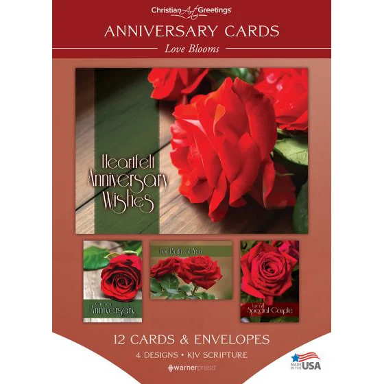 Love Blooms Anniversary Boxed Cards WPG3424