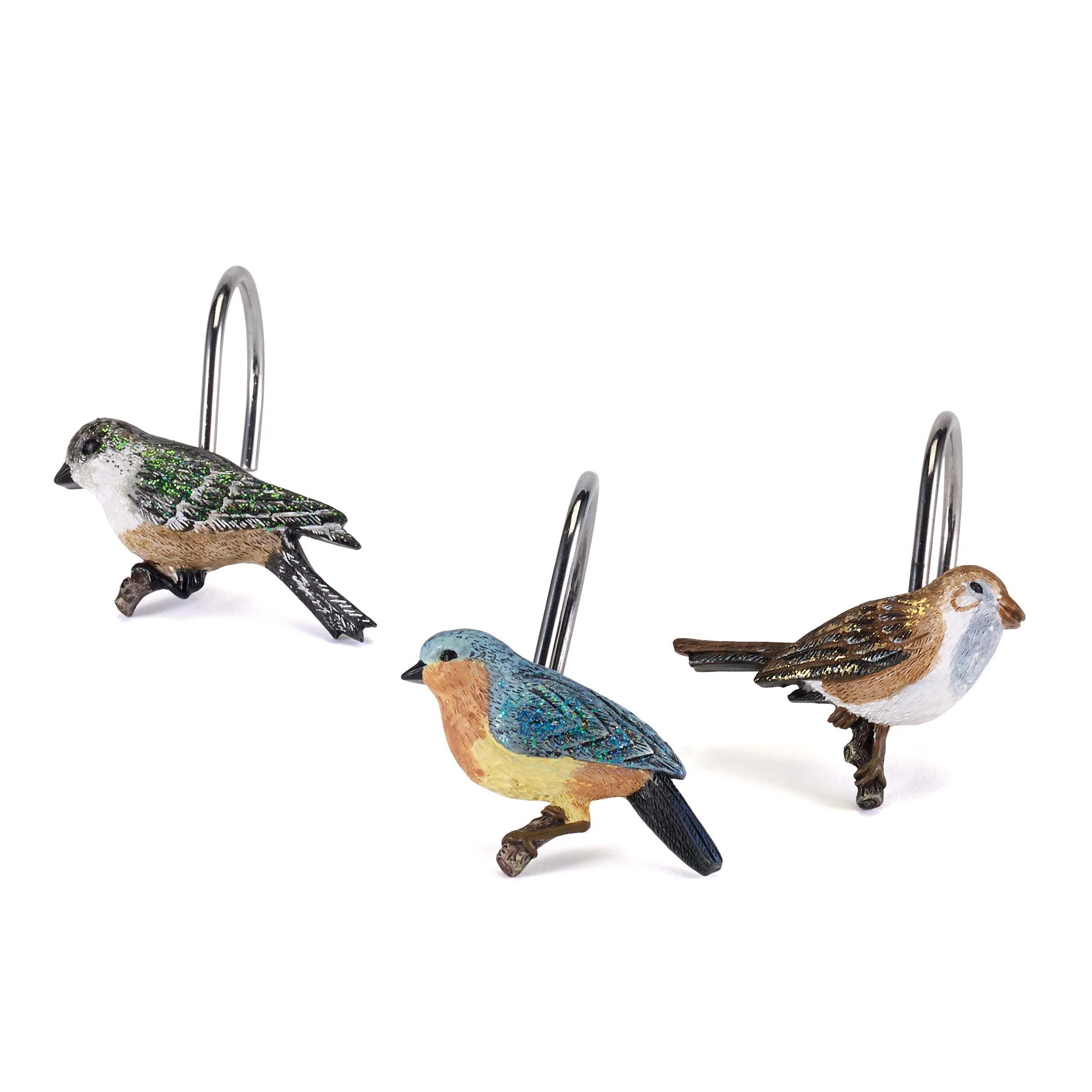 Love Nest Shower Curtain Hooks 13690G