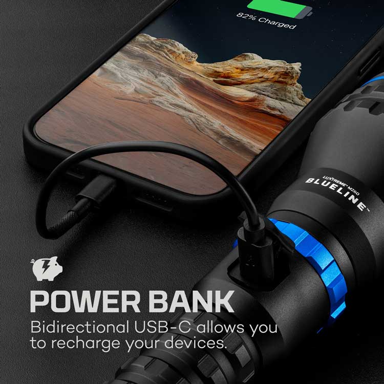 Luxtreme MZ60 Blueline 1000 Lumen Rechargeable LED Flashlight 0026 - Image 7