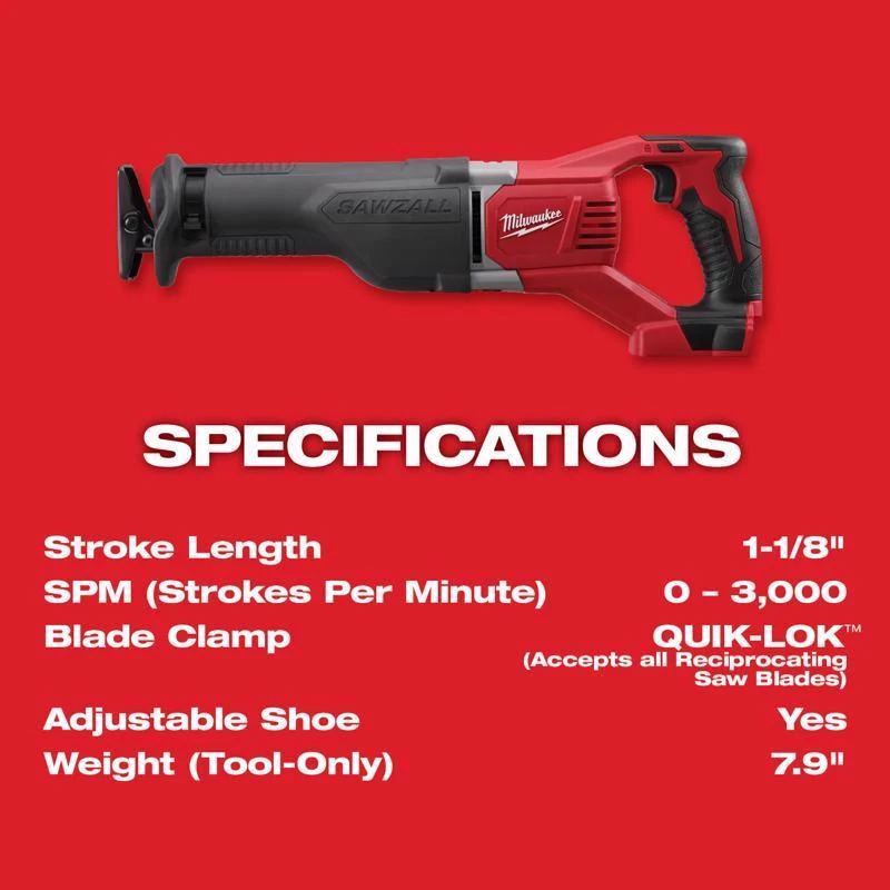 M18 SAWZALL Cordless Reciprocating Saw 2621-20 - Image 3