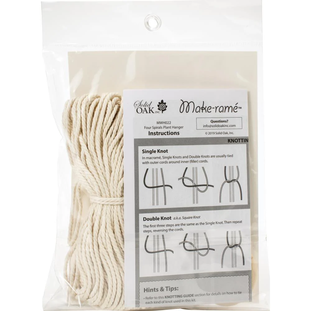 Macrame Plant Hanger Kit MWH022 - Image 3