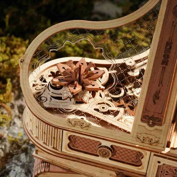 Magic Piano Mechanical Music Box 3D Wooden Puzzle AMK81 - Image 2
