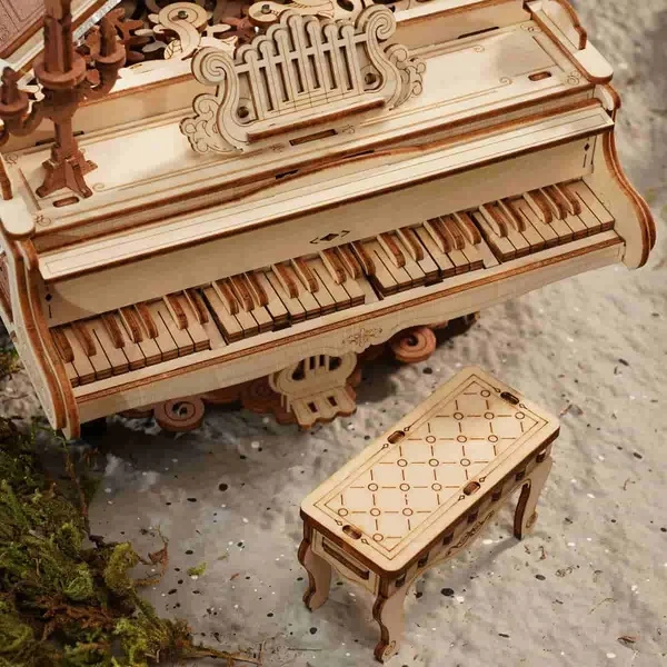 Magic Piano Mechanical Music Box 3D Wooden Puzzle AMK81 - Image 3