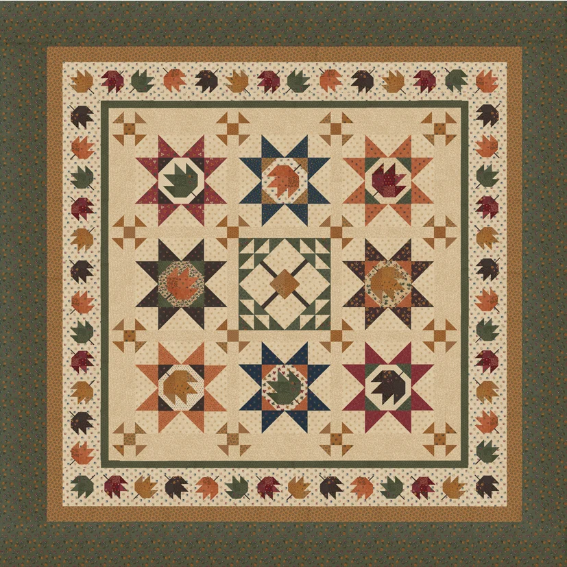 Maple Leaf Shuffle Quilt Pattern KT22089G