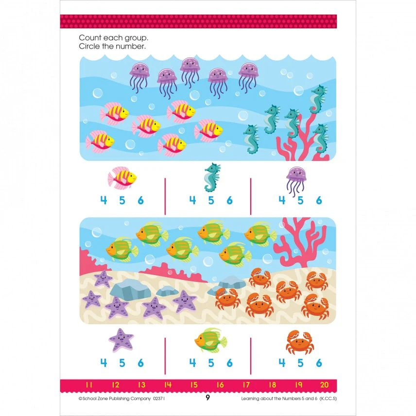 Math Readiness Grades K-1 Press-Out Workbook 02371 - Image 4