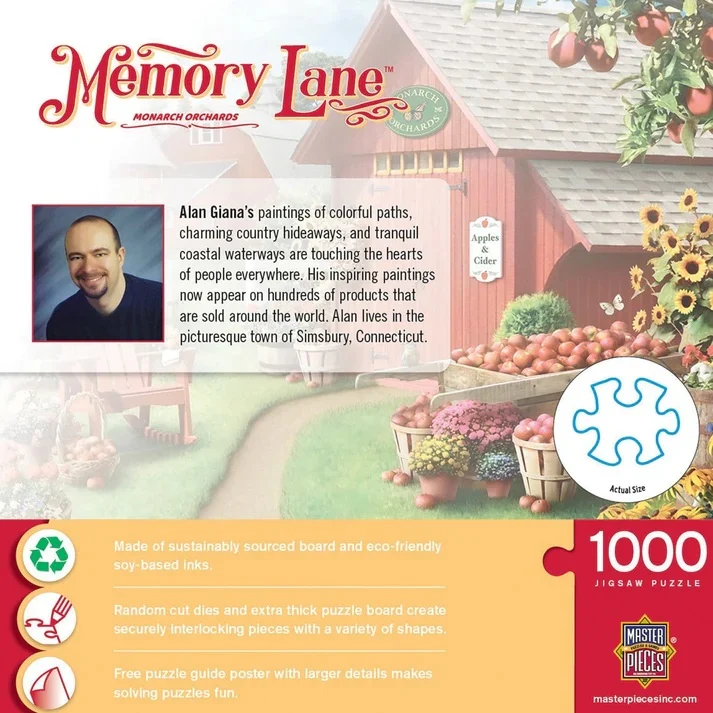 Memory Lane - Monarch Orchards 1000 Piece Jigsaw Puzzle 72563 - Image 2