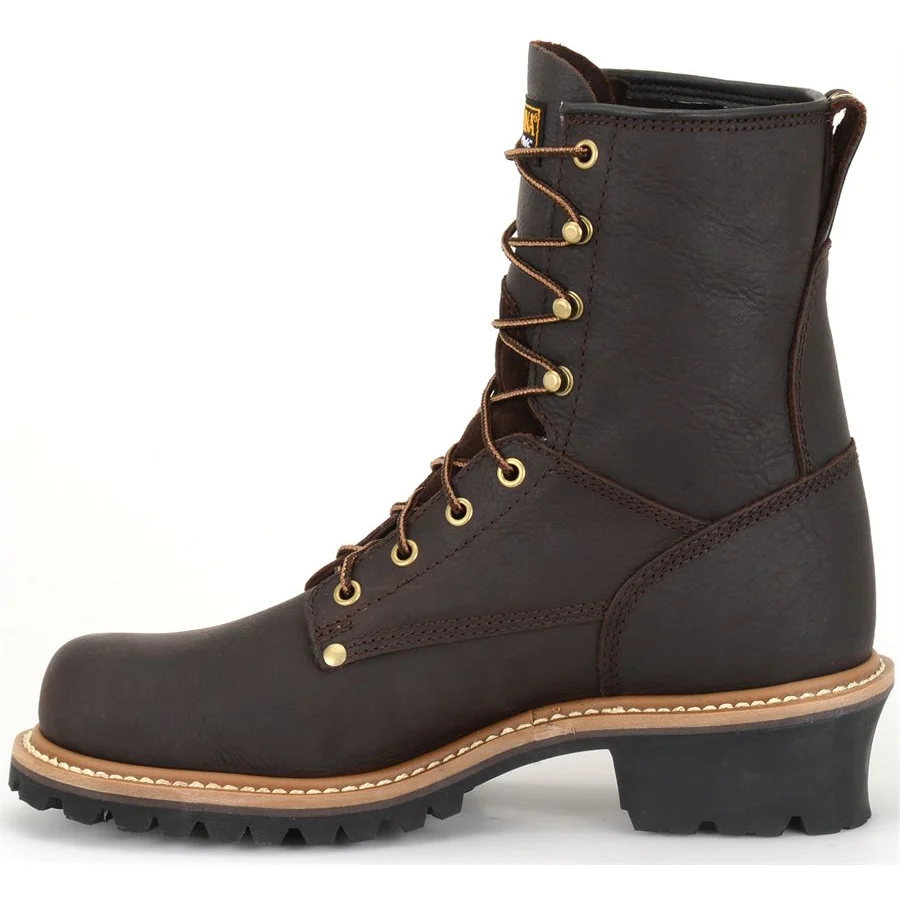 Men's 8 inch Elm Steel Toe Logger Work Boots 1821 - Image 4