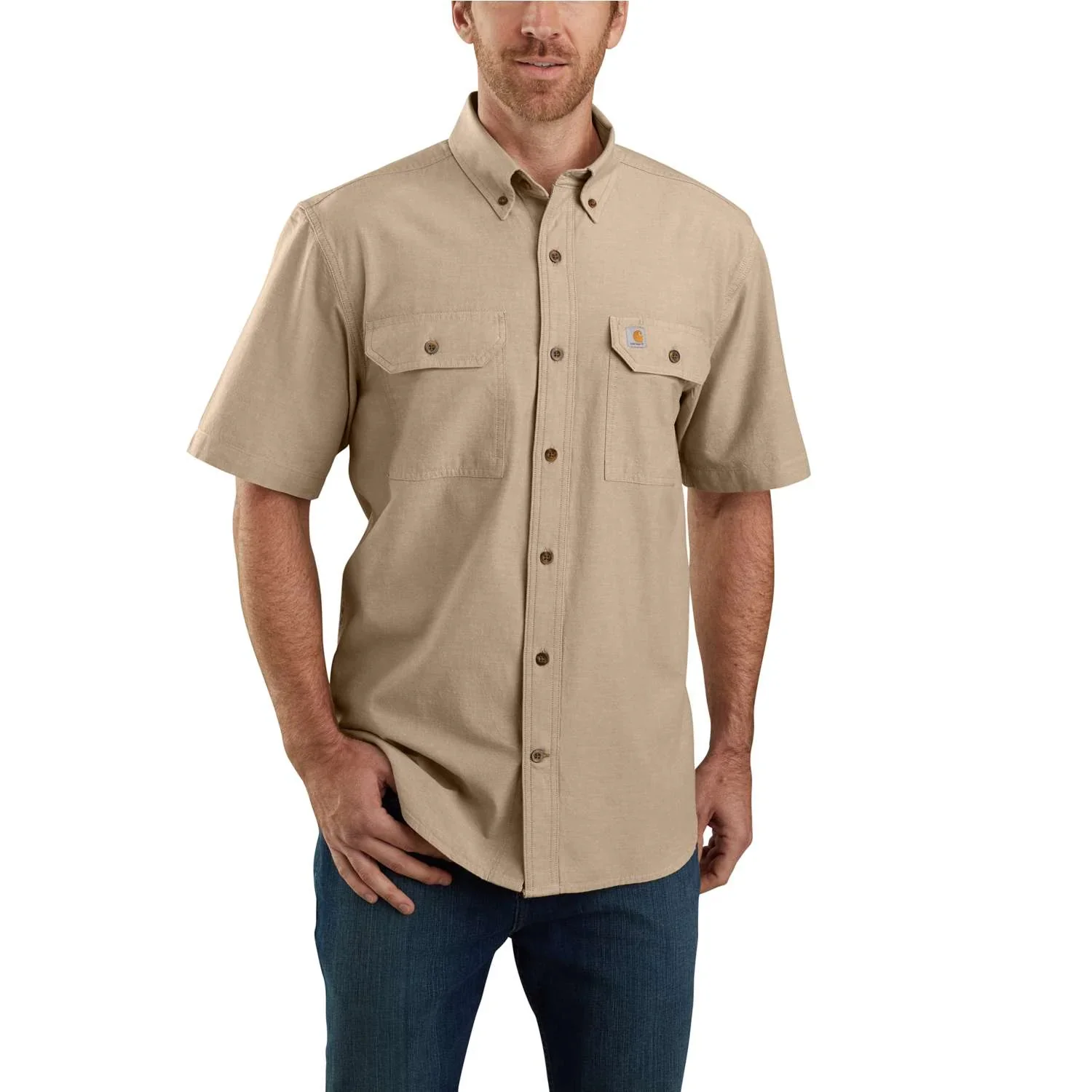 Men's Big and Tall Original Fit Midweight Short Sleeve Work Shirt TW369 104369