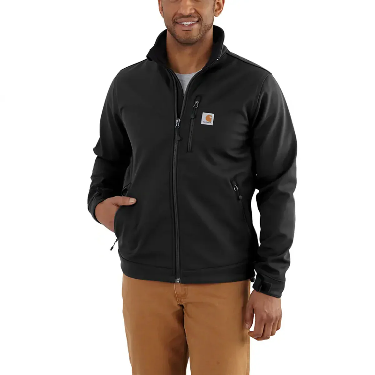 Men's Big and Tall Rain Defender Relaxed Fit Heavyweight-Softshell Jacket 102199
