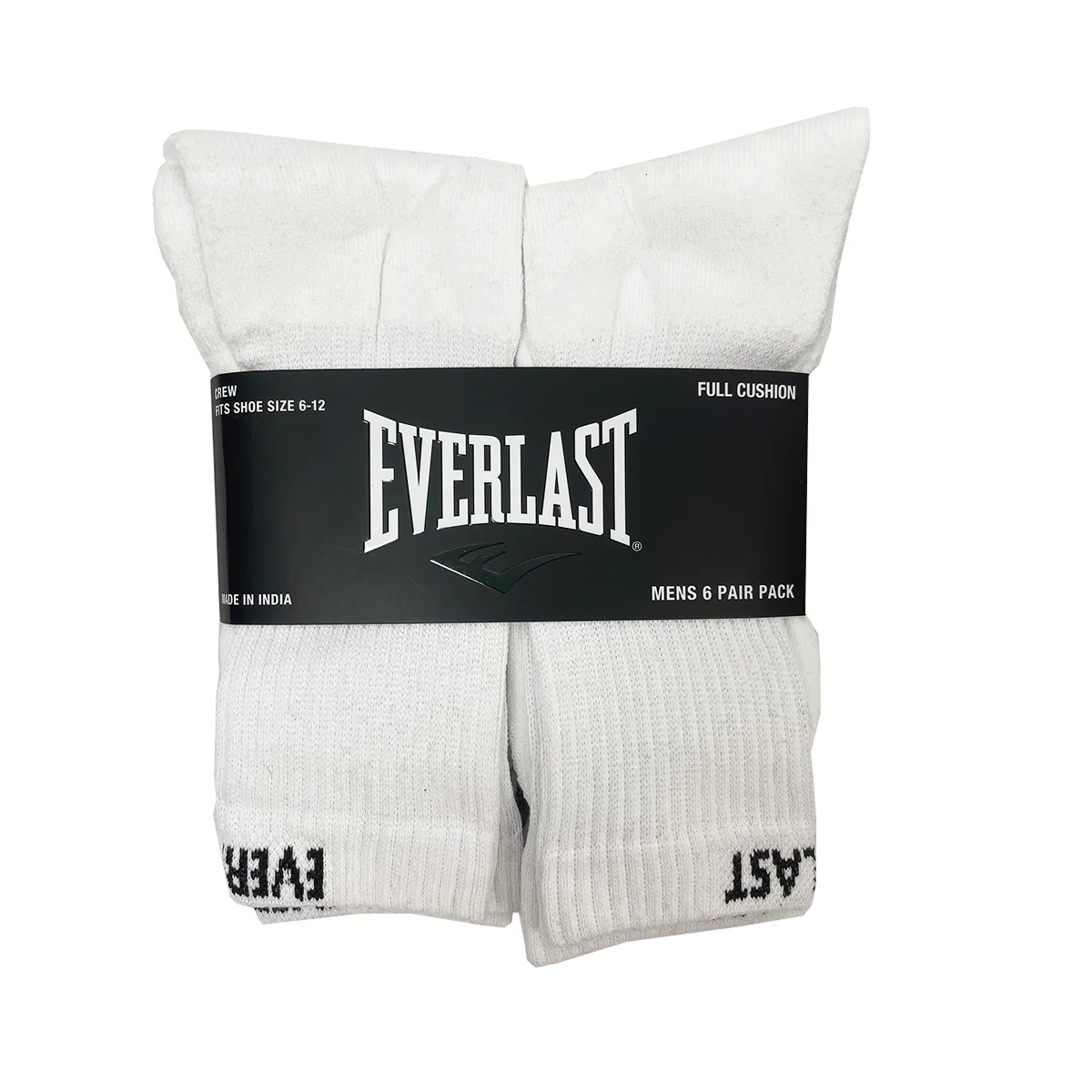 Men's Everlast Crew Socks E-431B Pack of 6