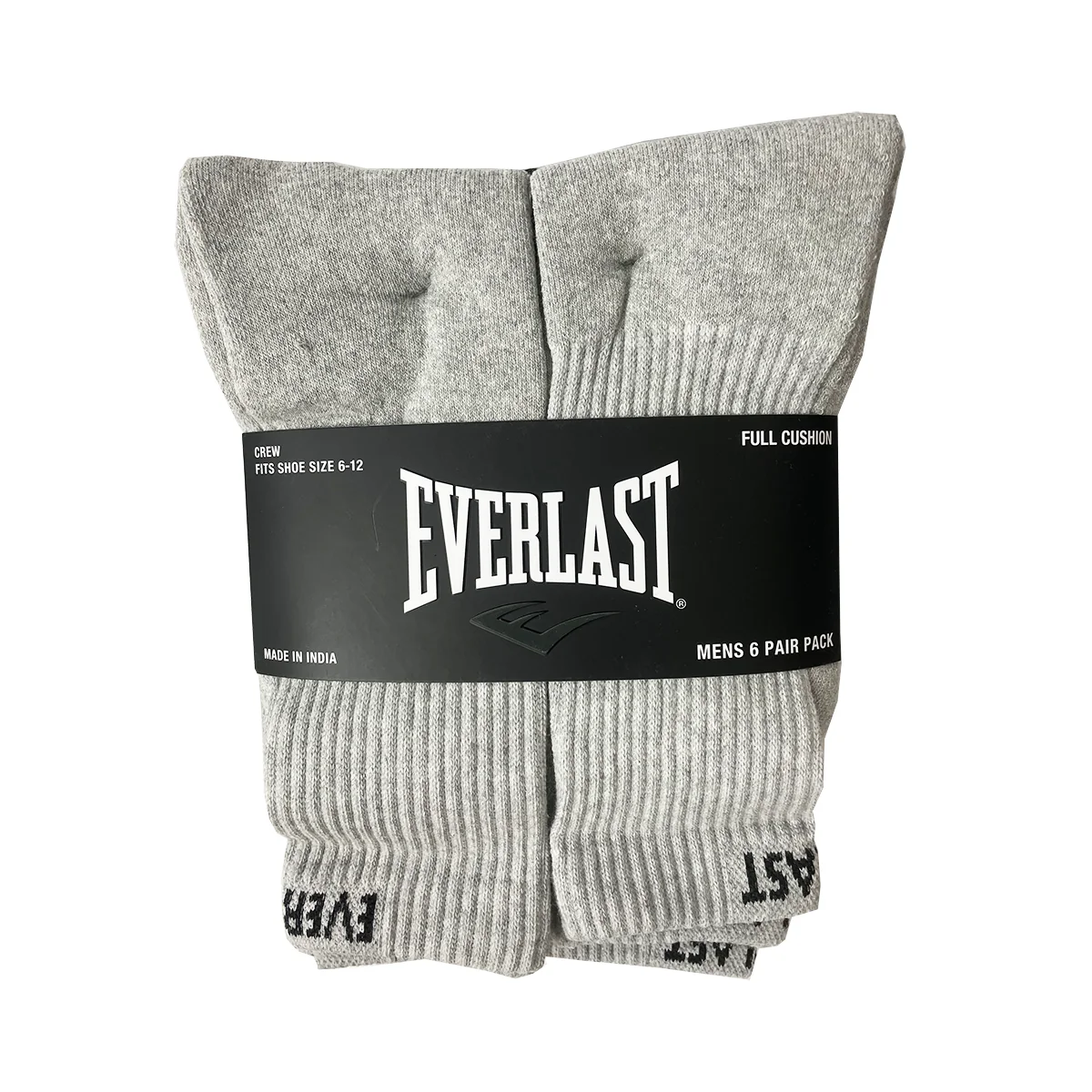 Men's Everlast Crew Socks E-431B Pack of 6 - Image 2
