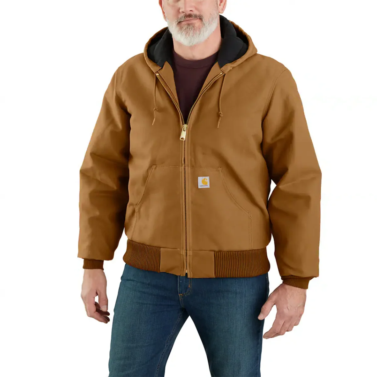 Men's Flannel-Lined Active Jacket - Loose Fit - Firm Duck - Warmest 106673 - Image 2