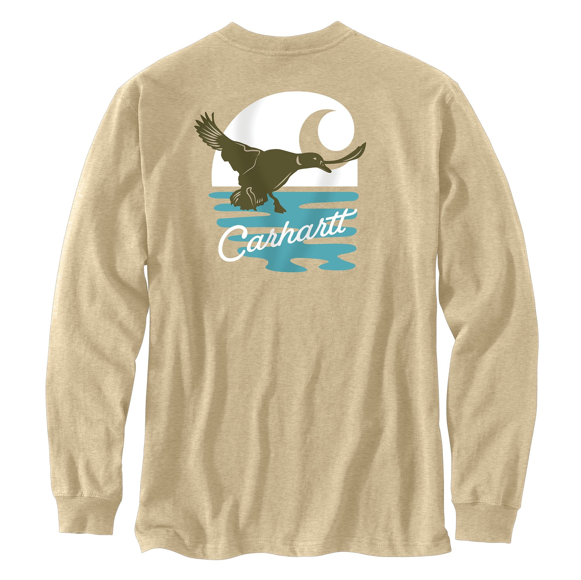 Men's Loose Fit Duck Graphic Long-Sleeve Tee 107177