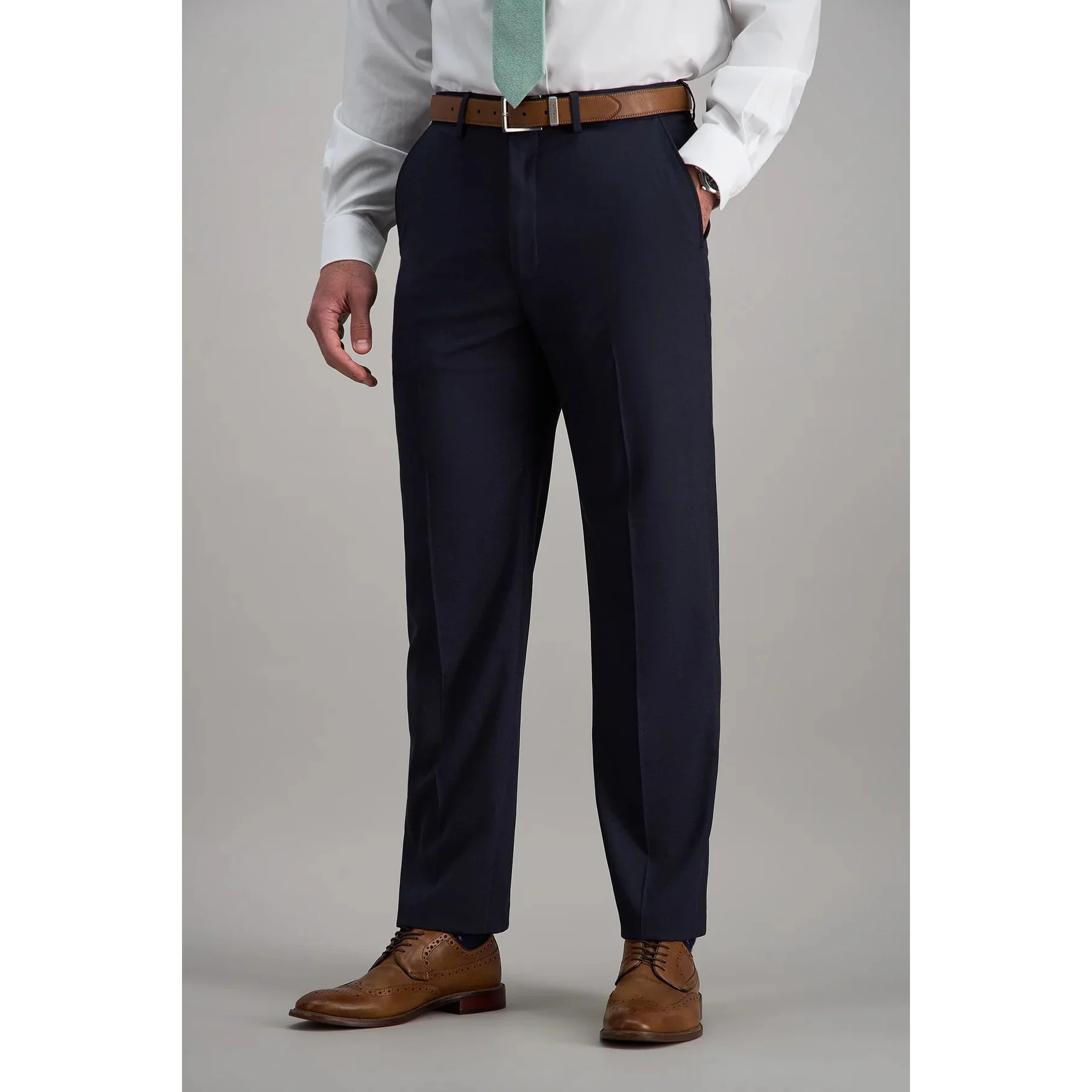 Men's Premium Stretch Flat Front Suit Pants HY00182 - Image 3