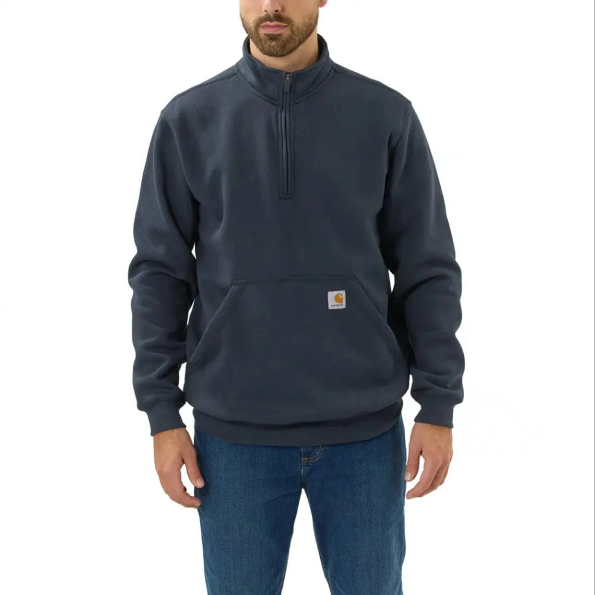 Men's Quarter-Zip Mock-Neck Sweatshirt 105294 - Image 4