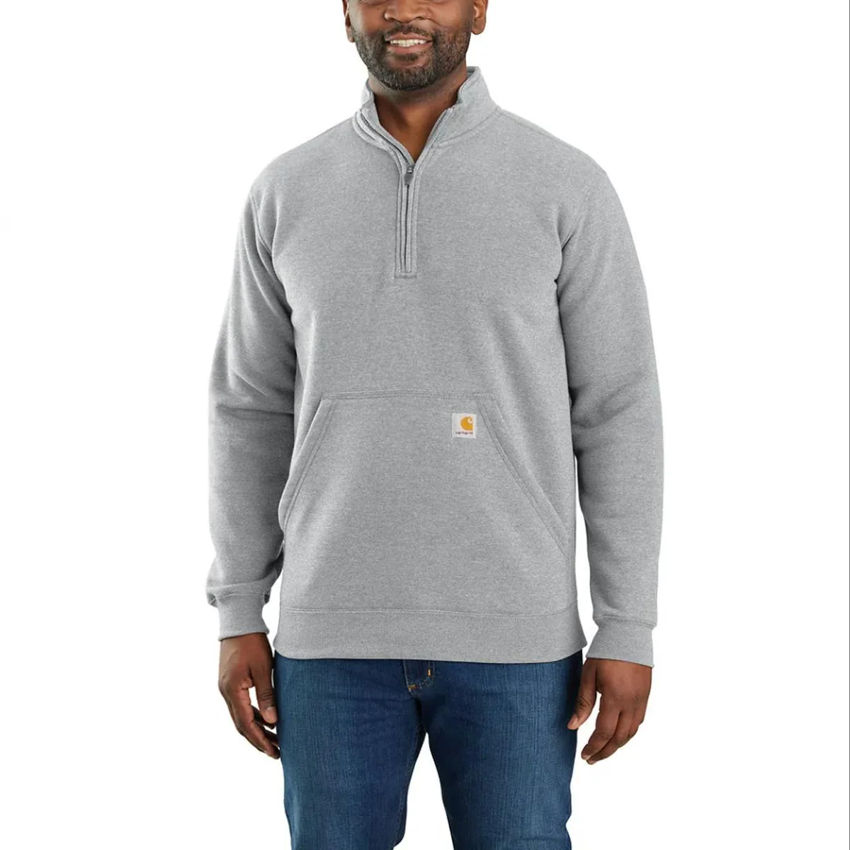 Men's Quarter-Zip Mock-Neck Sweatshirt 105294 - Image 5