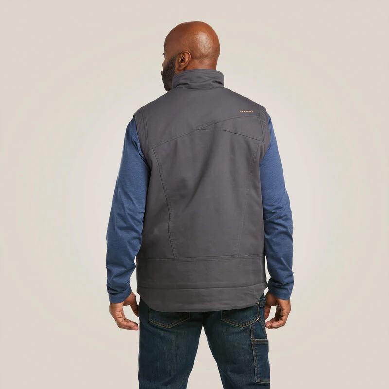 Men's Rebar Washed DuraCanvas Insulated Vest 10037385 - Image 2