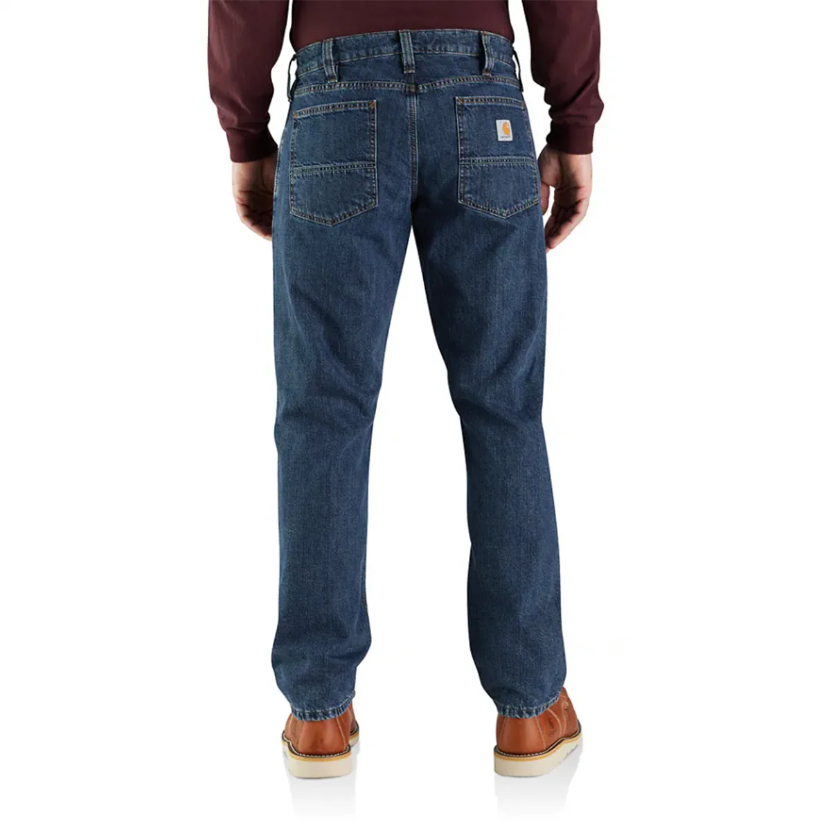 Men's Relaxed Fit Flannel-Lined 5-Pocket Jean 104942 - Image 3