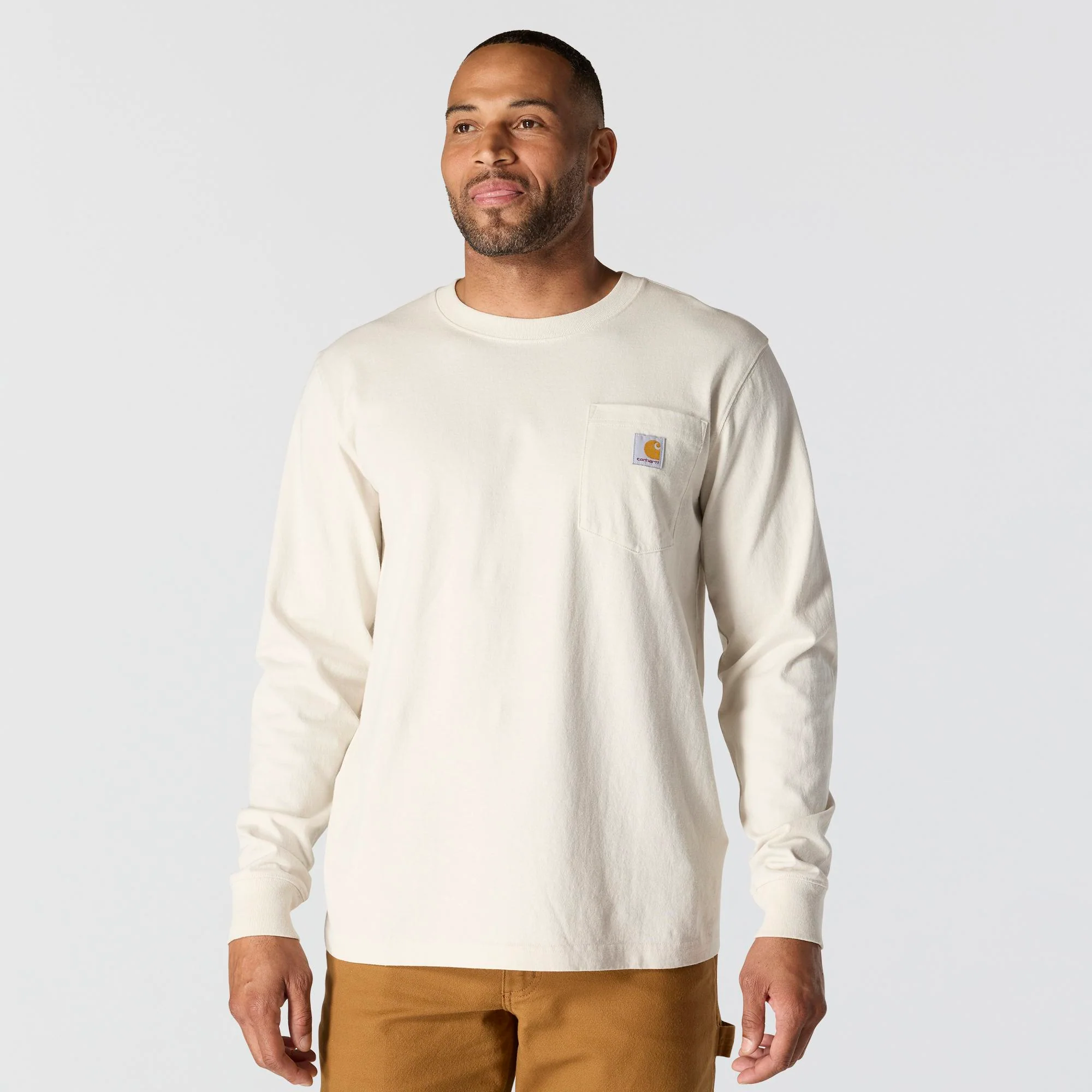 Men's Relaxed Fit Mountain Graphic Long-Sleeve Tee 107260 - Image 2