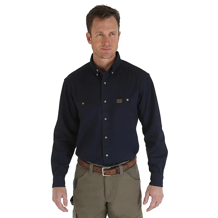 Men's Riggs Workwear Long Sleeve Twill Work Shirt 3W501
