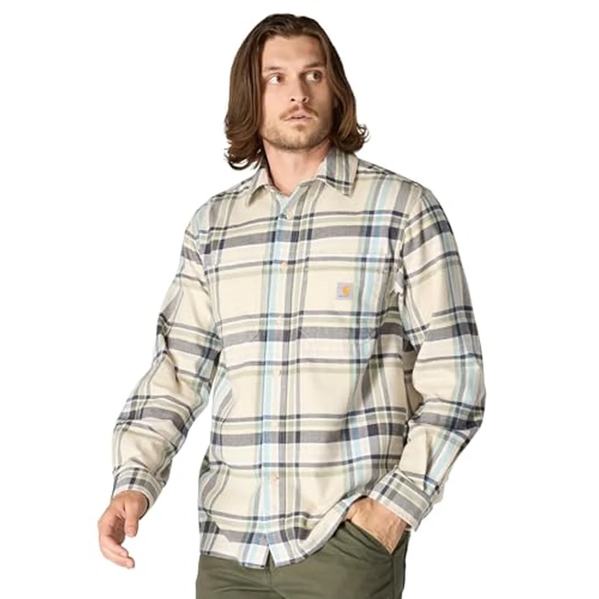 Men's Rugged Flex Long-Sleeve Plaid Shirt 107010 - Image 2