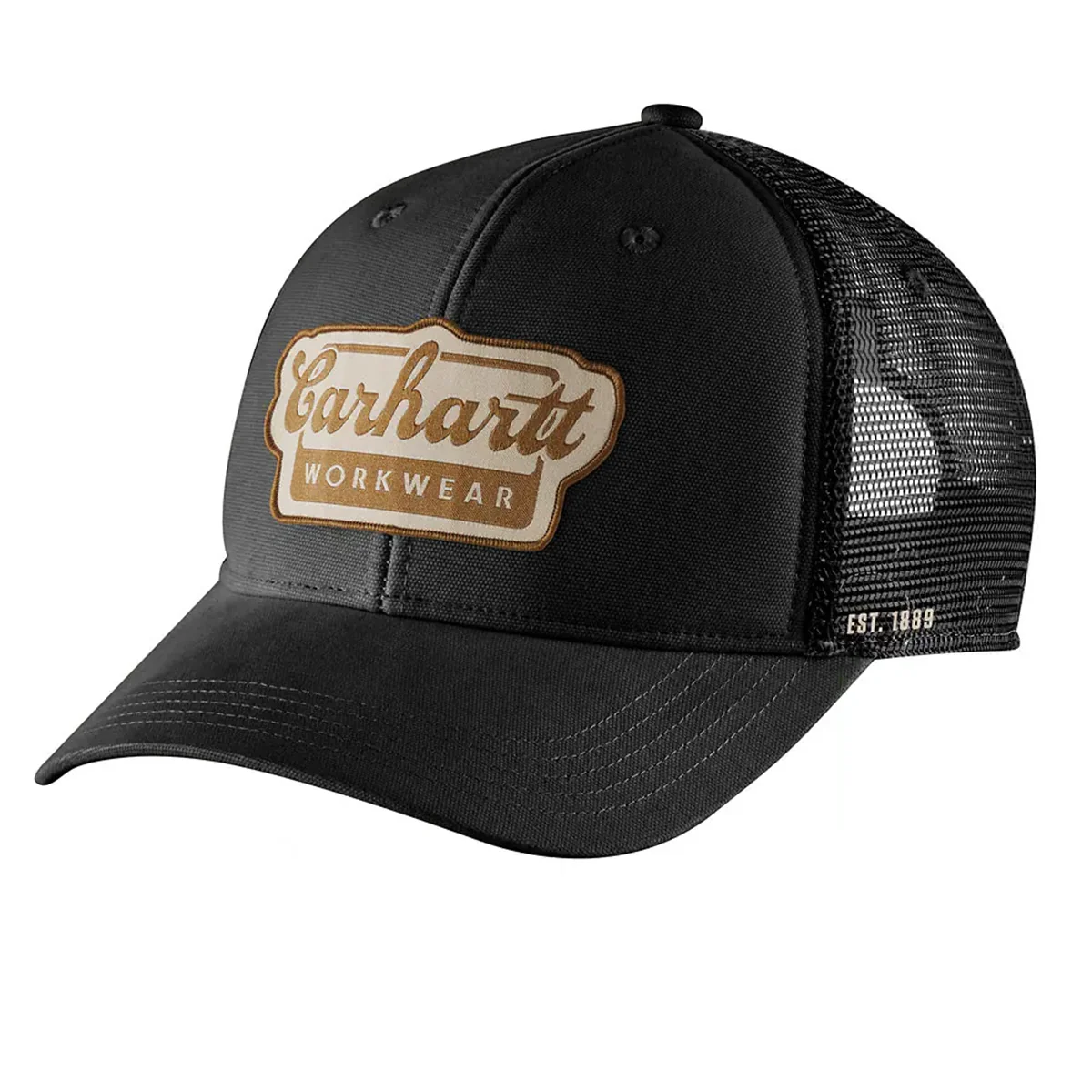 Men's Rugged Flex Mesh-Back Script Patch Cap 106738 - Image 2