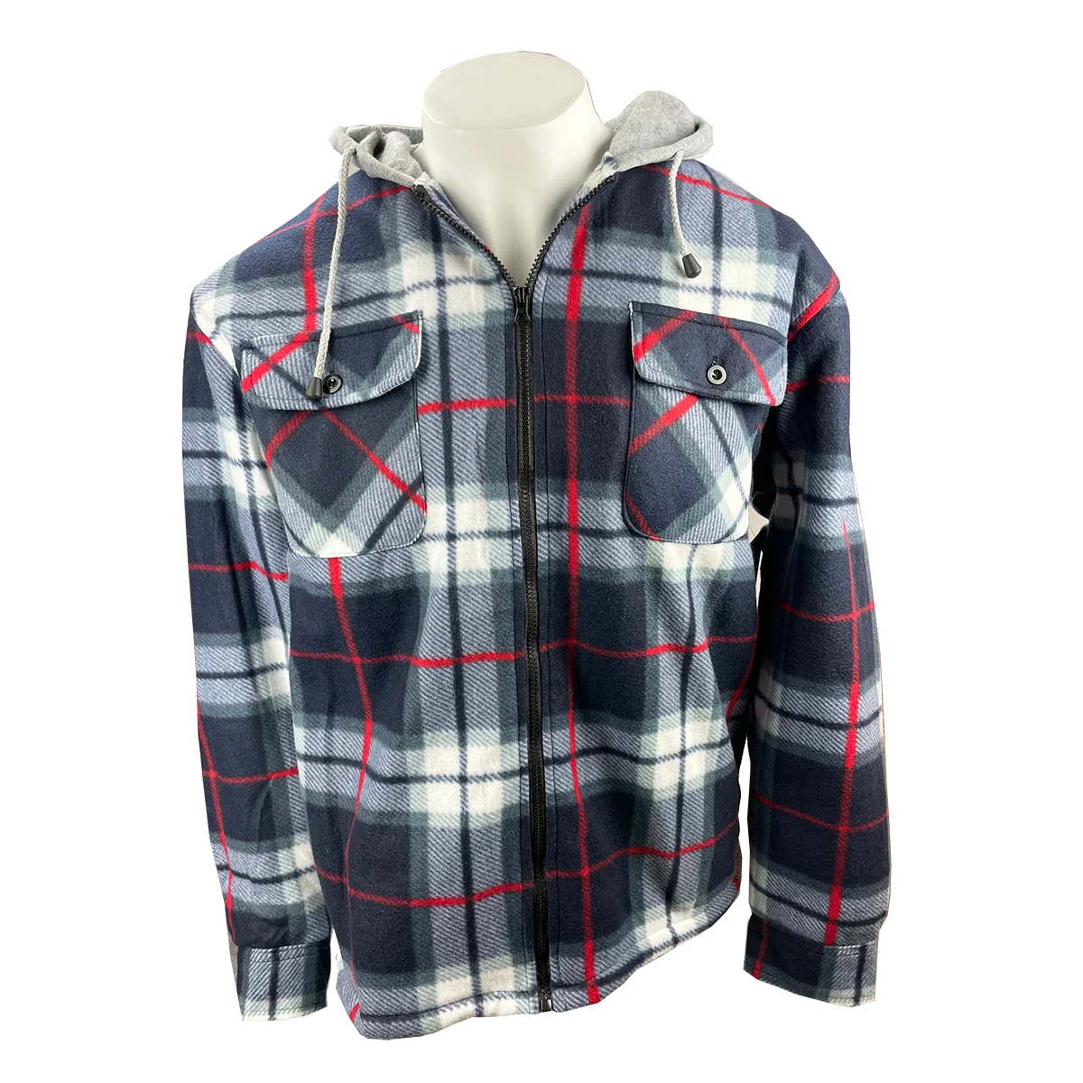 Men's Sherpa Lined Fleece Jacket C-409 - Image 2