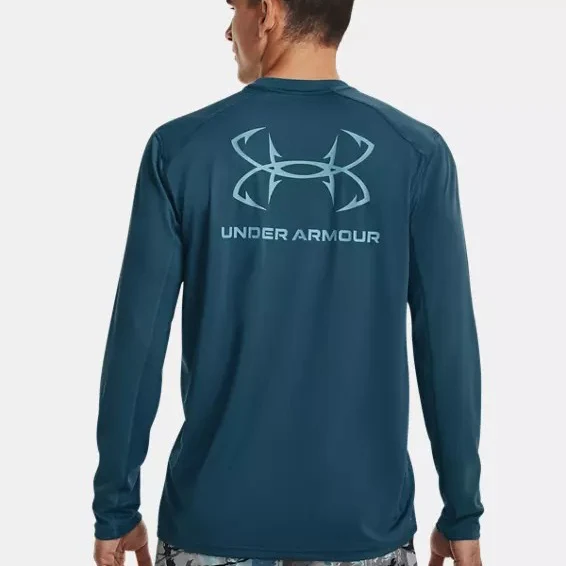 Men's UA Iso-Chill Shorebreak Back Hook Long-Sleeve Shirt 1371060 - Image 2