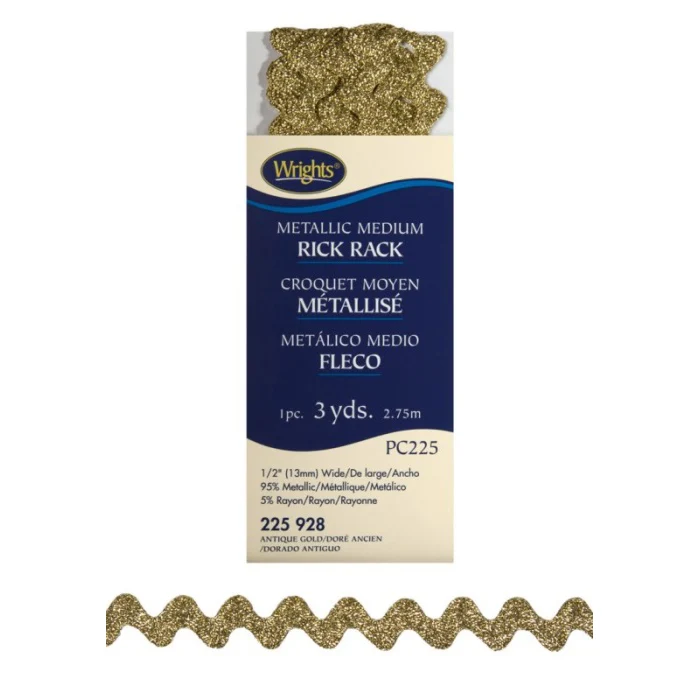 Metallic Medium Rick Rack 117225 - Image 3