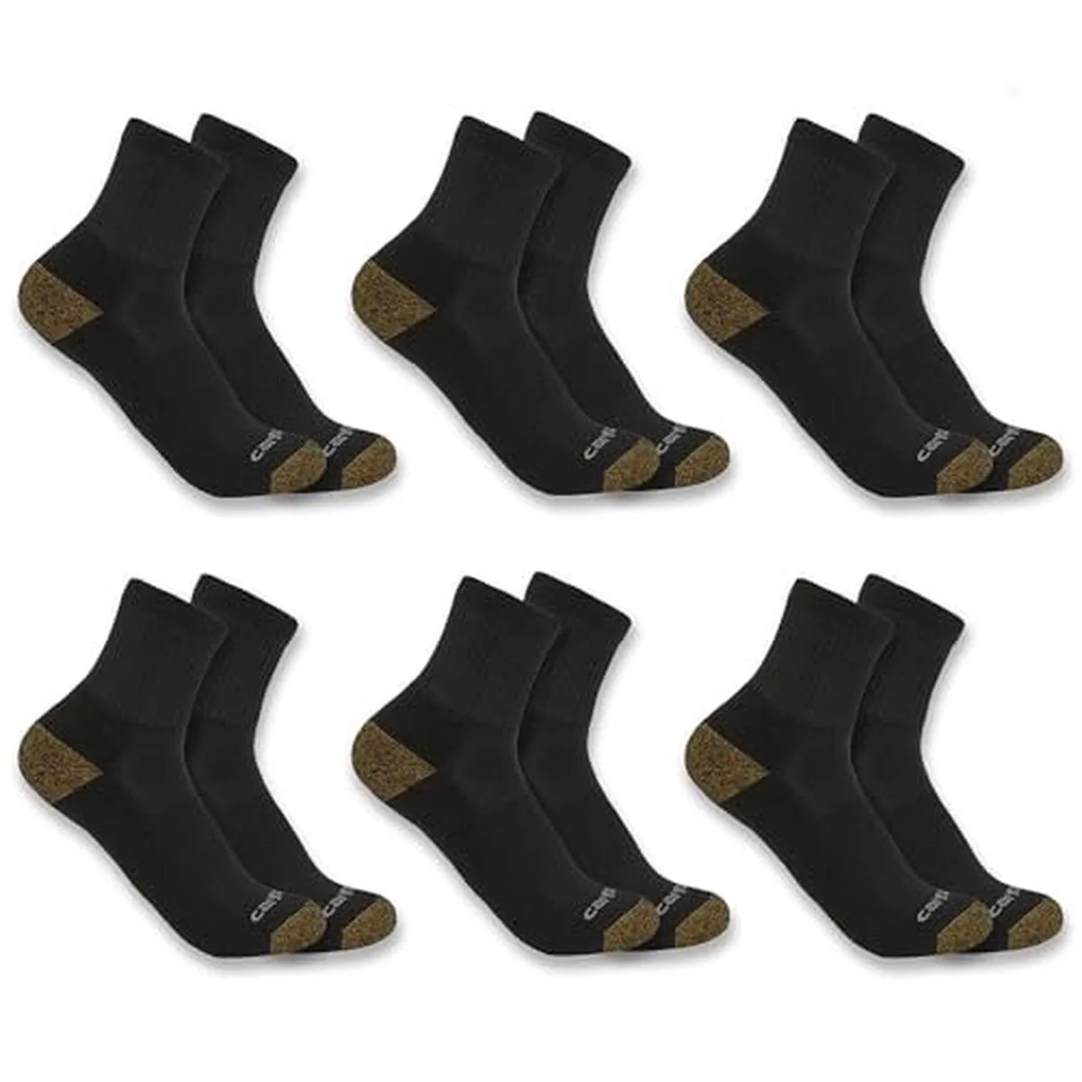 Midweight Quarter Sock 6 Pack SQ1156