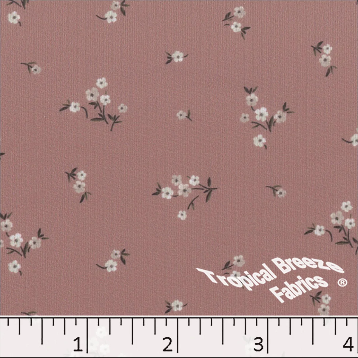 Mini Rib Knit Tiny Floral Print Fabric 572610 - Image 3