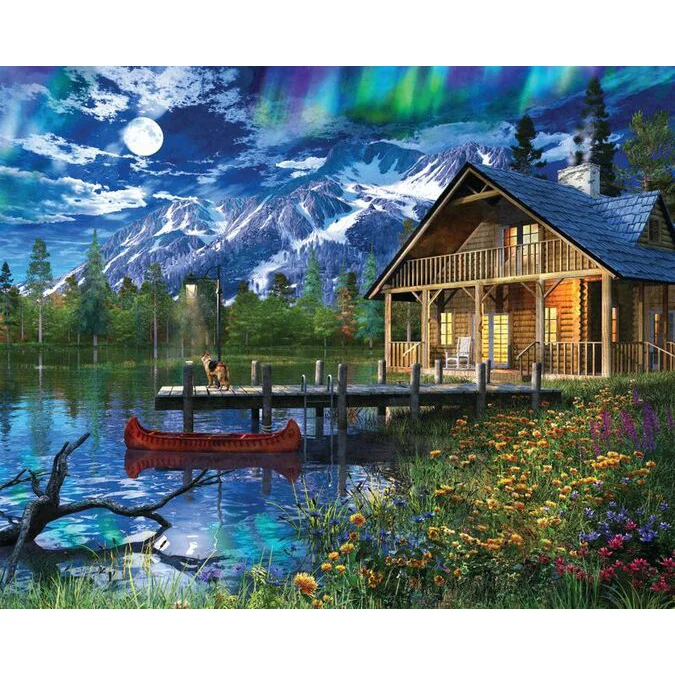 Moon Cabin Retreat Puzzle 33-10875 1000-piece