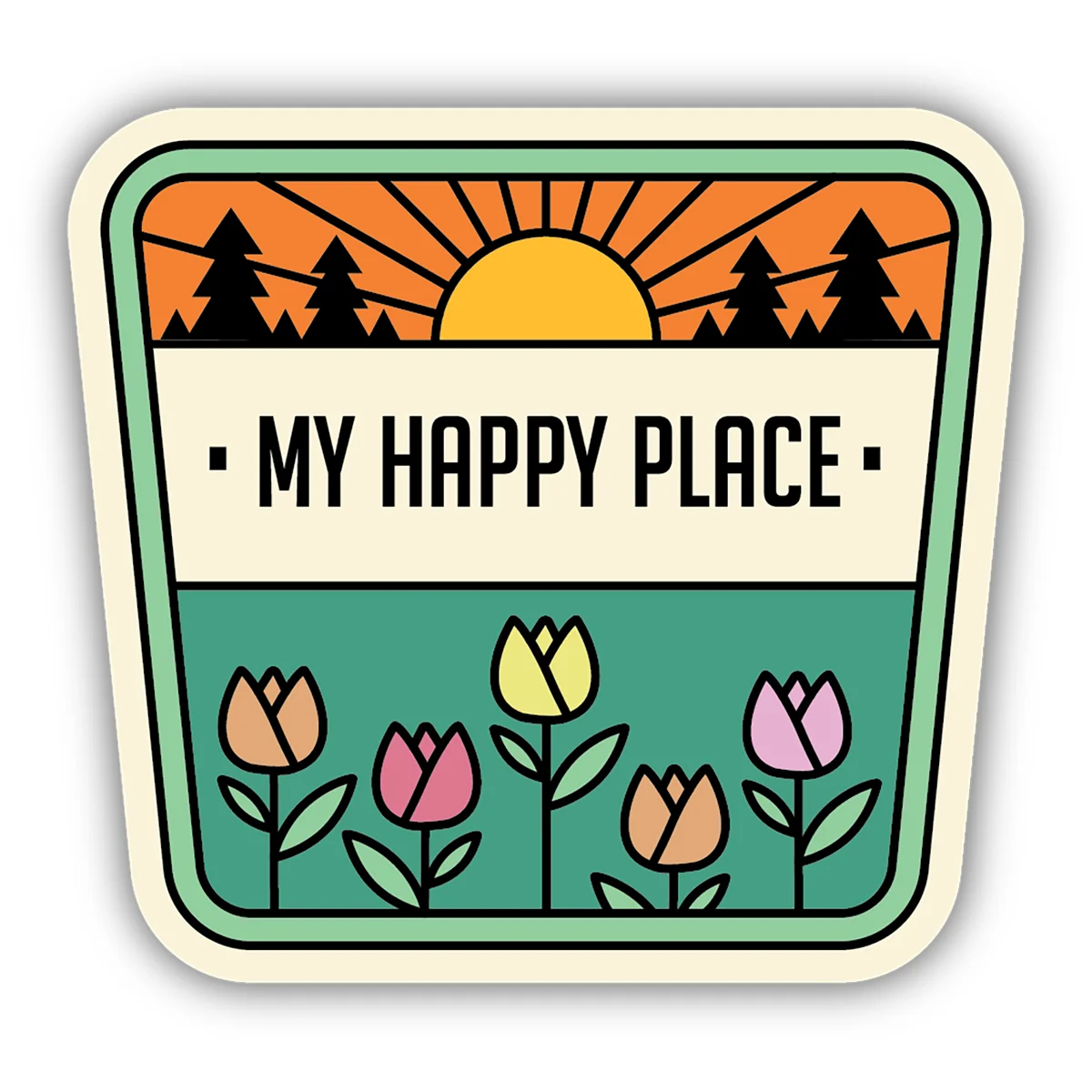 My Happy Place Sticker 1722-LSTK