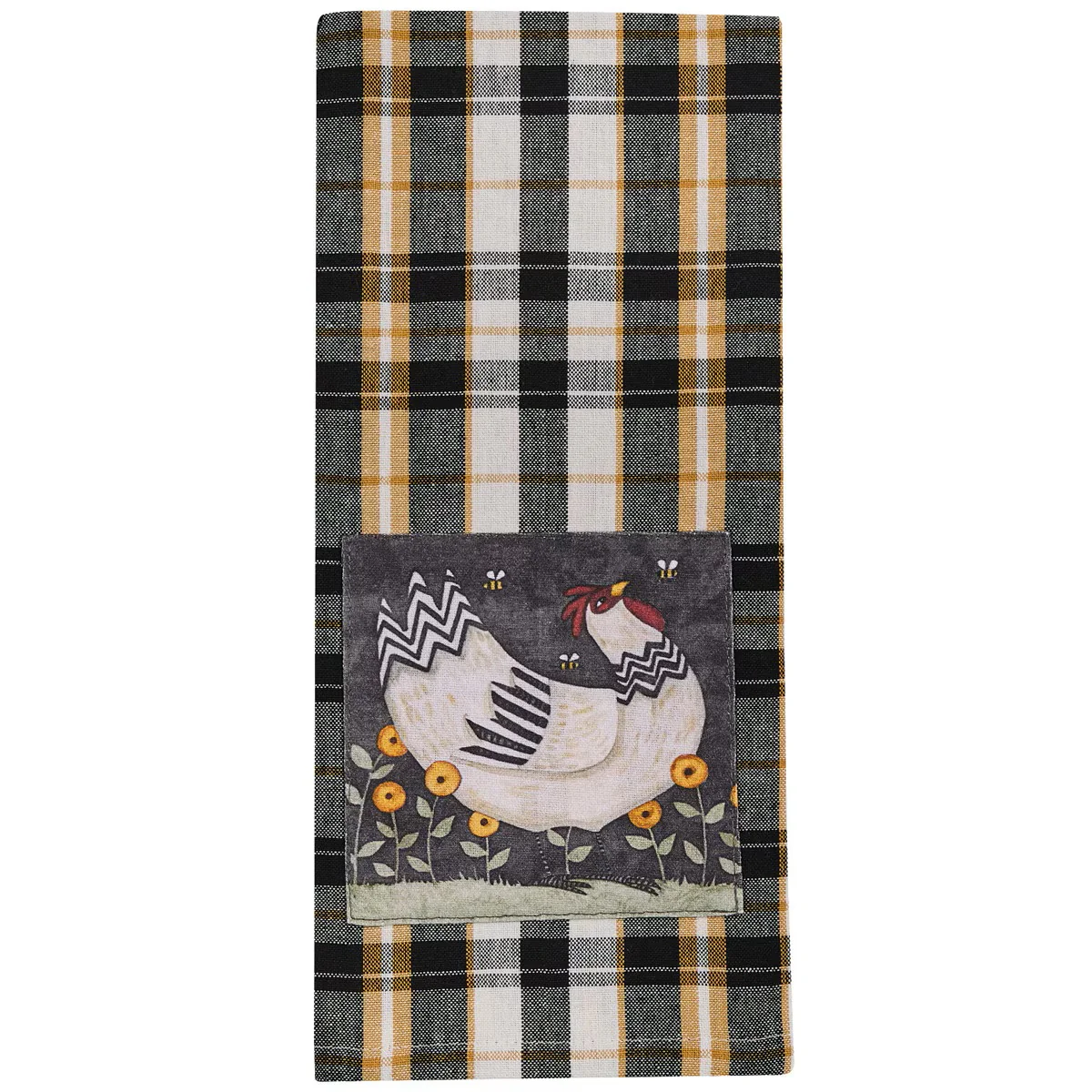 My Little White Hen Design Decorative Dishtowel 4950-106