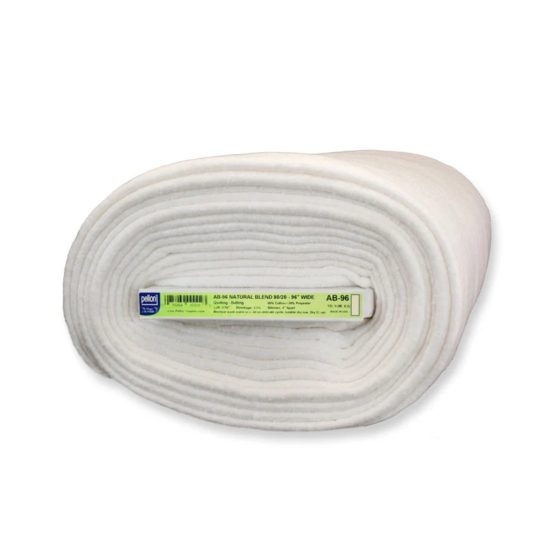 Natural Cotton Quilt Batting with Scrim FB 96 and 120