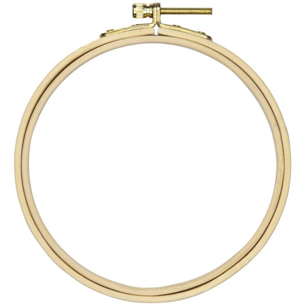Natural Wooden Embroidery Needlework Hoop - Image 3
