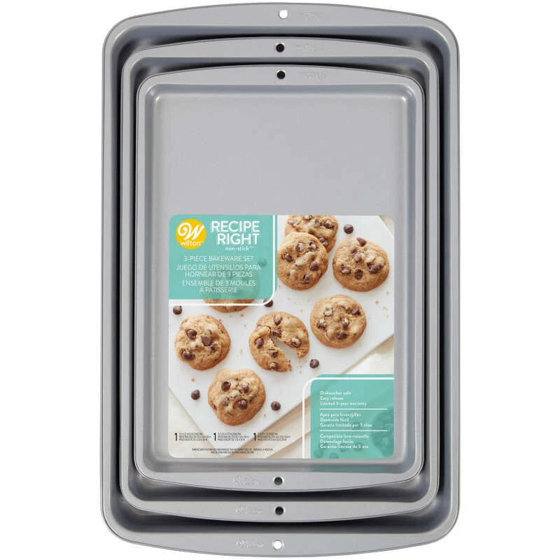 Non-Stick Cookie Sheets, Set of 3 2105-975 - Image 3