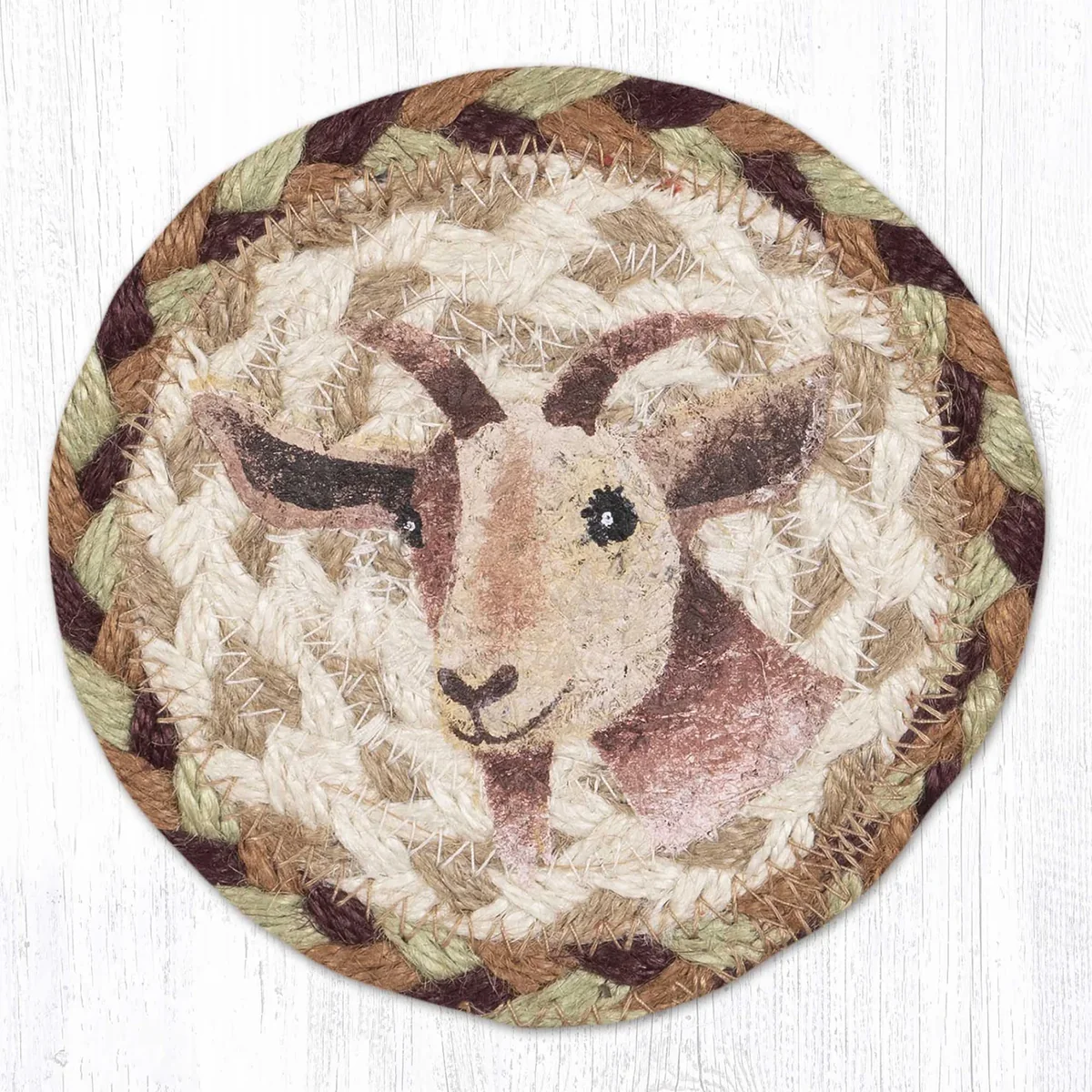 Novelty Coaster- Braided Jute 5-inch - Image 10