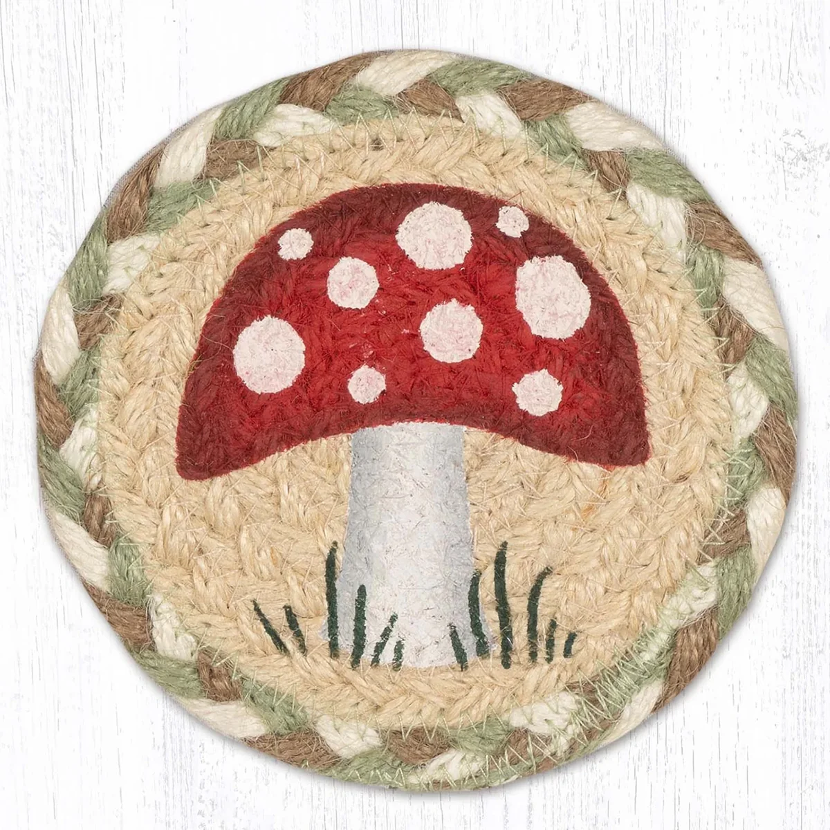 Novelty Coaster- Braided Jute 5-inch - Image 12