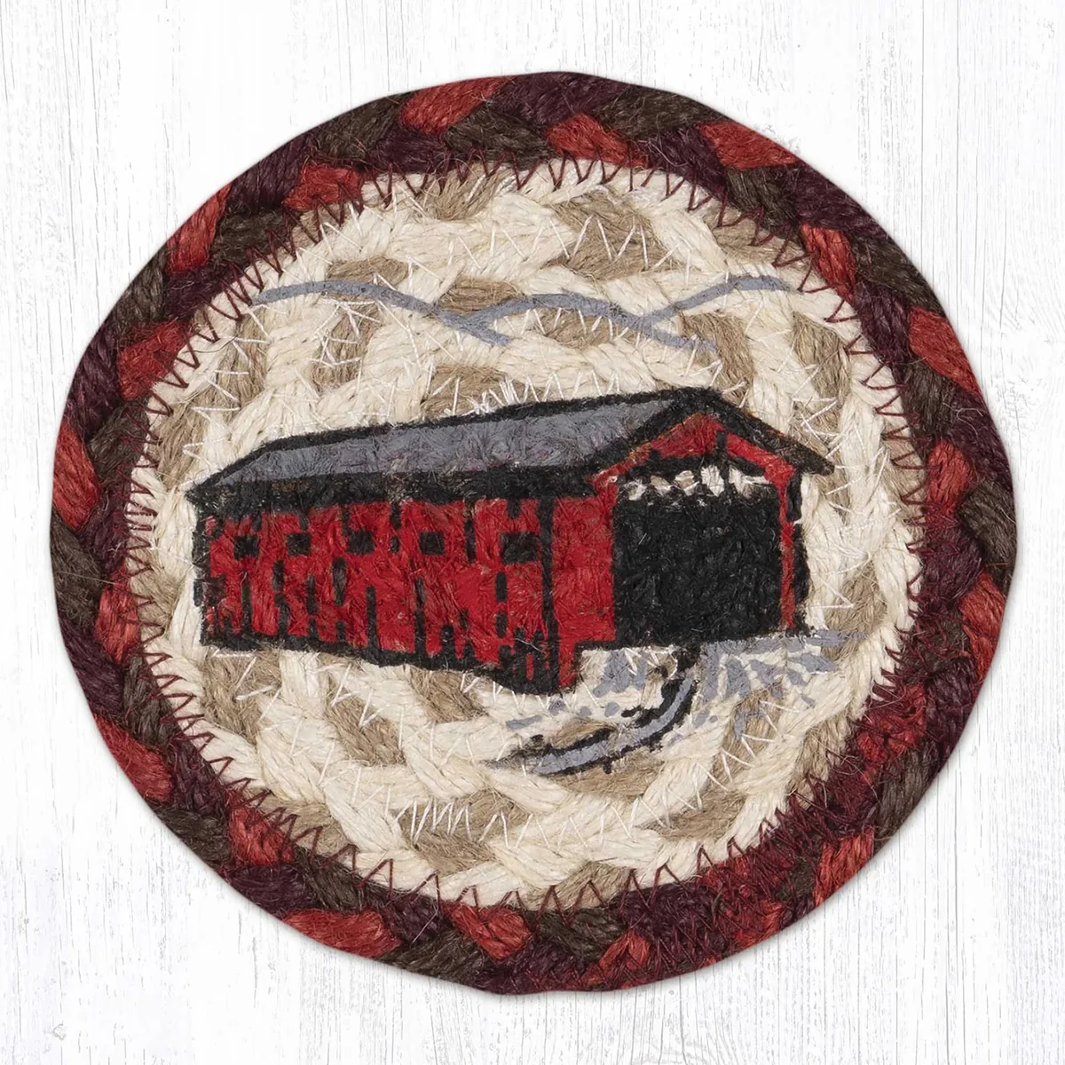 Novelty Coaster- Braided Jute 5-inch - Image 13