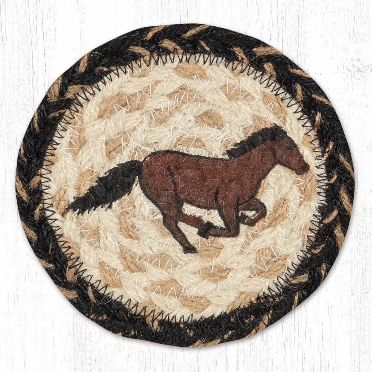 Novelty Coaster- Braided Jute 5-inch - Image 20