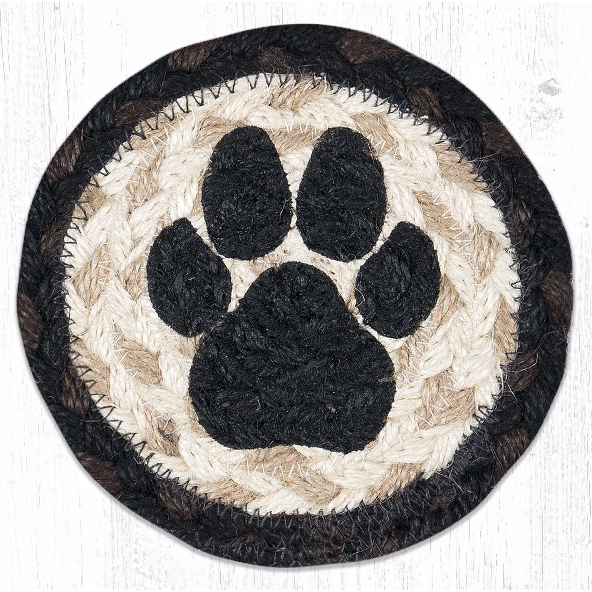 Novelty Coaster- Braided Jute 5-inch - Image 3