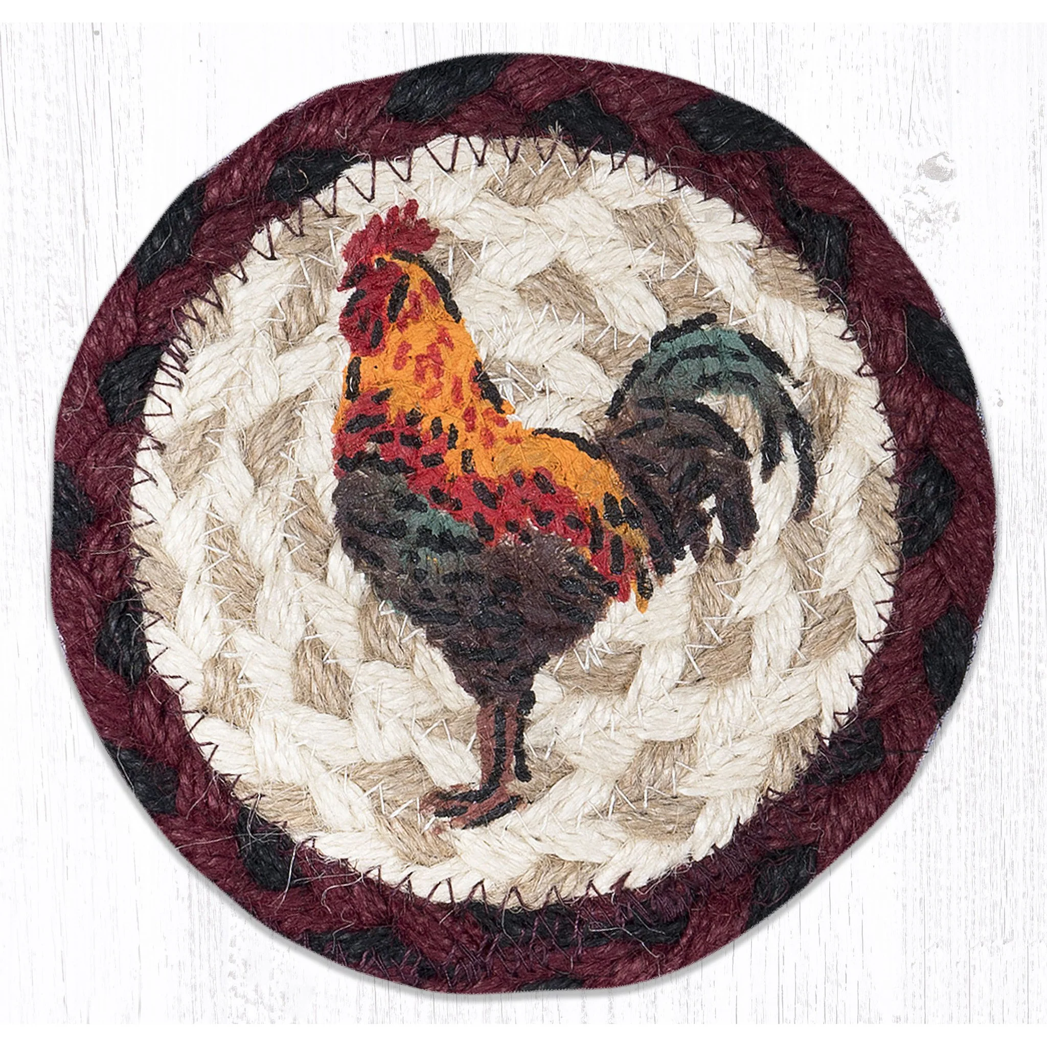 Novelty Coaster- Braided Jute 5-inch - Image 4