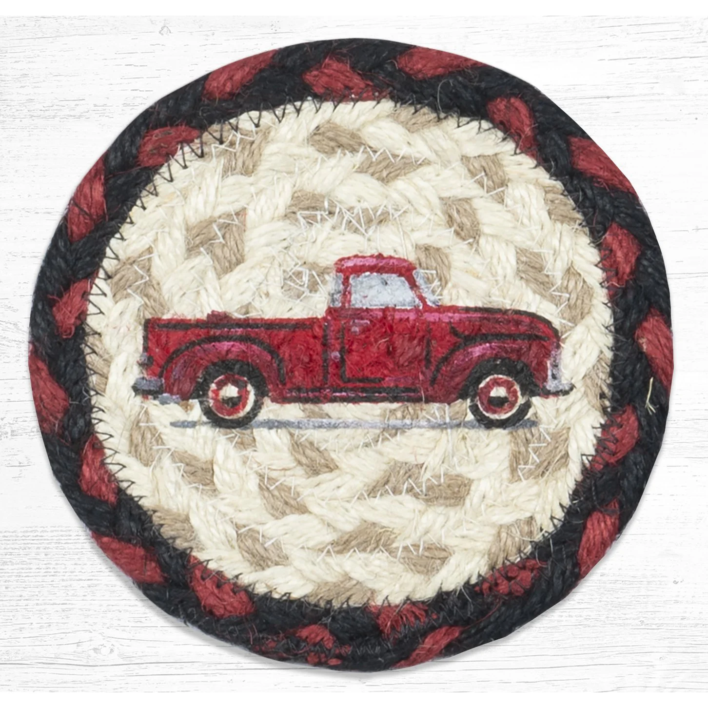 Novelty Coaster- Braided Jute 5-inch - Image 5