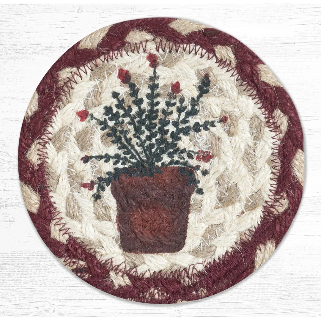 Novelty Coaster- Braided Jute 5-inch - Image 6